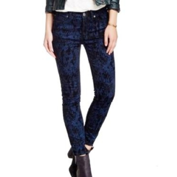 velvet denim jeans